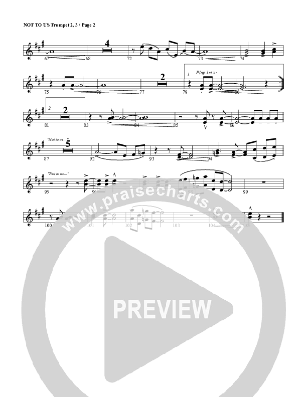Not To Us Trumpet 2/3 (G3 Worship)