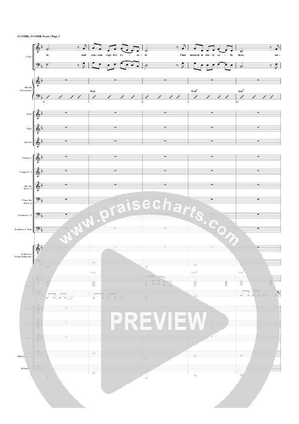 O Come O Come Emmanuel Conductor's Score (G3 Worship)