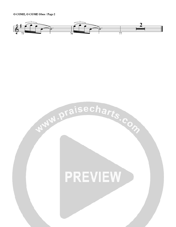 O Come O Come Emmanuel Oboe (G3 Worship)