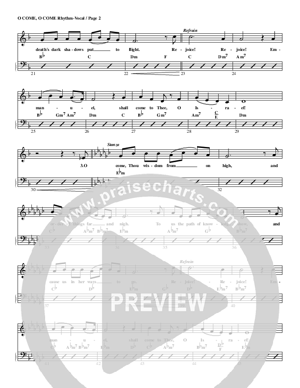 O Come O Come Emmanuel Rhythm/Vocal (G3 Worship)