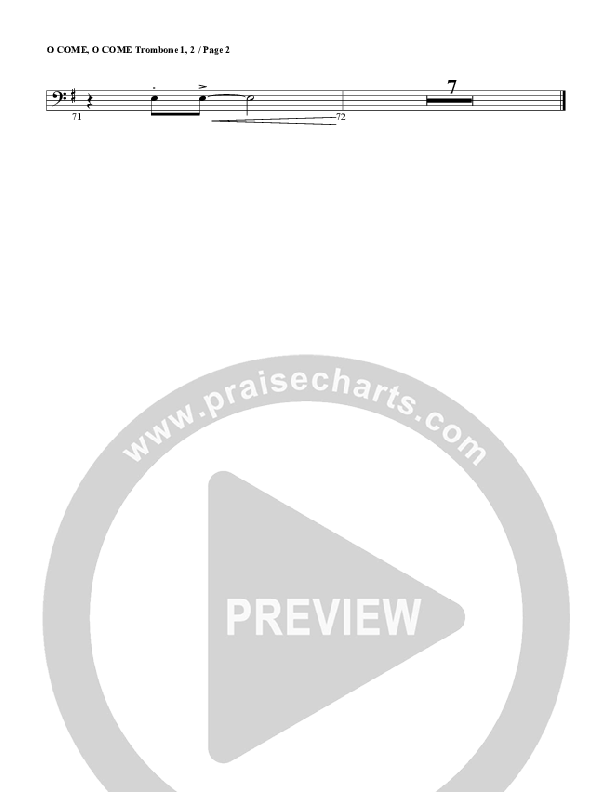 O Come O Come Emmanuel Trombone 1/2 (G3 Worship)