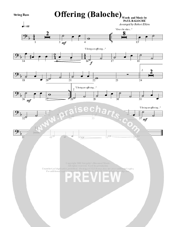 Offering Double Bass (G3 Worship)