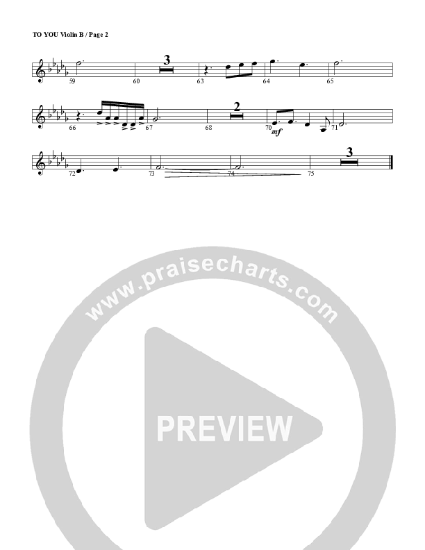 To You Violin 2 (G3 Worship)