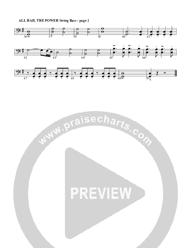 All Hail The Power Of Jesus Name Double Bass (G3 Worship)