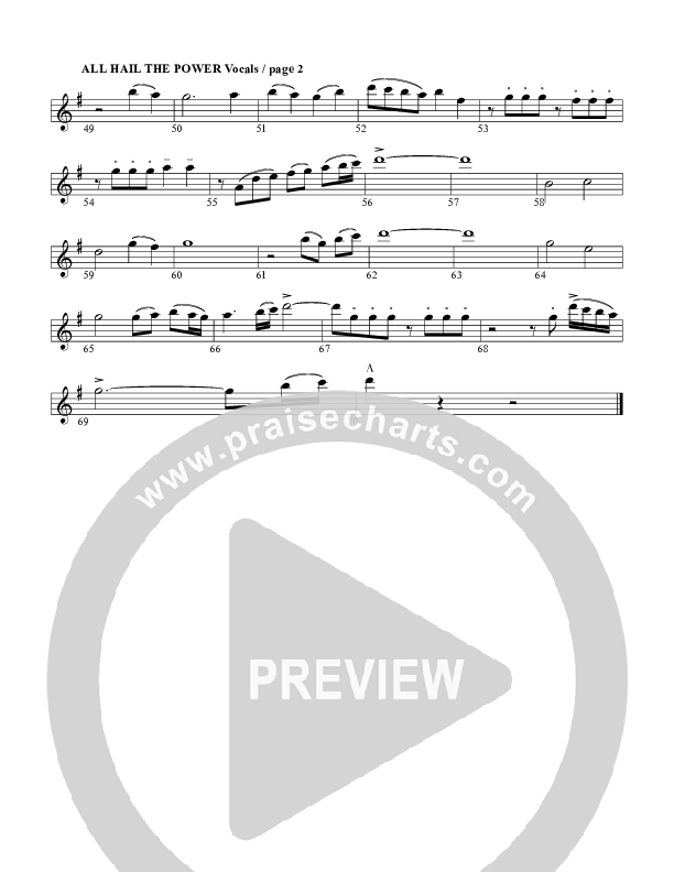 All Hail The Power Of Jesus Name Violin 1 (G3 Worship)