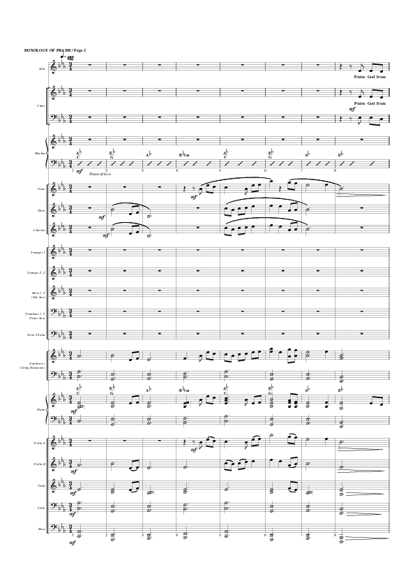 A Doxology Of Praise Conductor's Score (G3 Worship)
