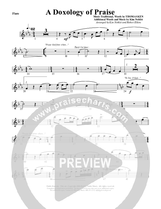 A Doxology Of Praise Flute (G3 Worship)