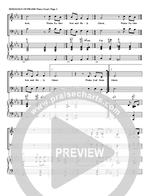 A Doxology Of Praise Lead & Piano (G3 Worship)