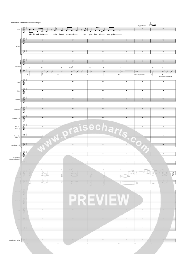 In Spirit And Truth Orchestration (G3 Worship)