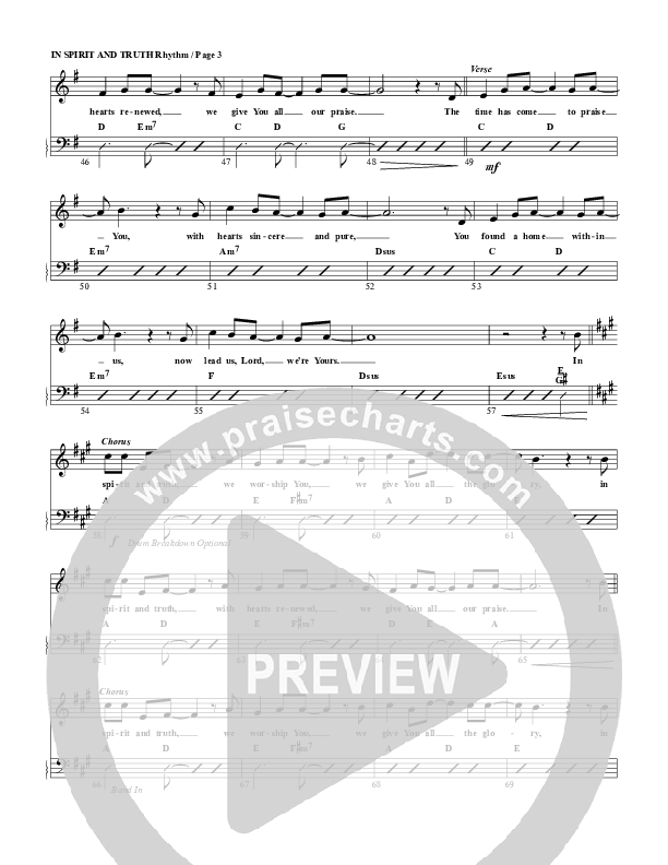 In Spirit And Truth Percussion (G3 Worship)