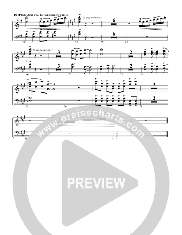 In Spirit And Truth Synth Strings (G3 Worship)