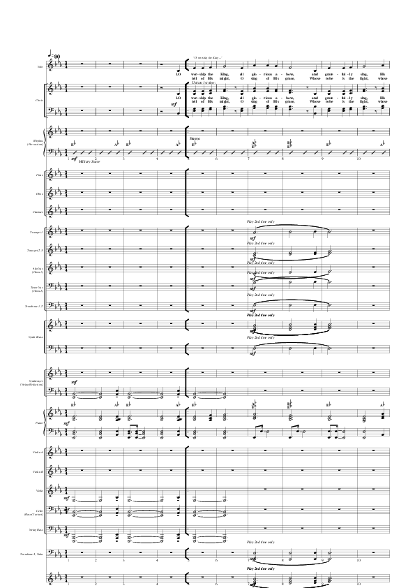 O Worship The King Conductor's Score (G3 Worship)