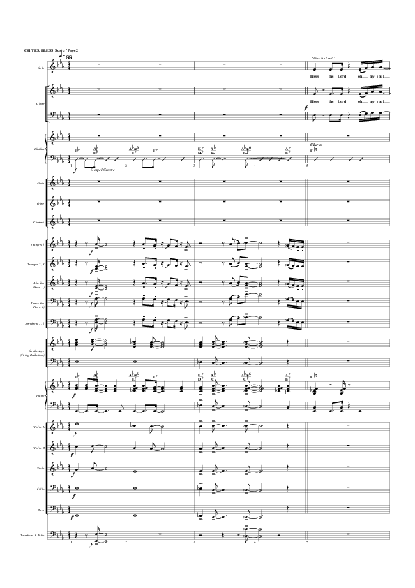 Oh Yes Bless Orchestration (G3 Worship)