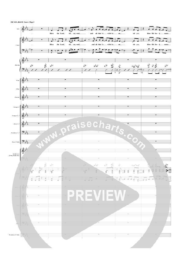 Oh Yes Bless Orchestration (G3 Worship)