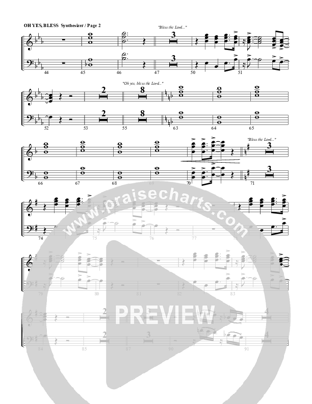 Oh Yes Bless Synth Strings (G3 Worship)