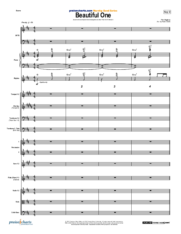 Beautiful One Conductor's Score (Tim Hughes)