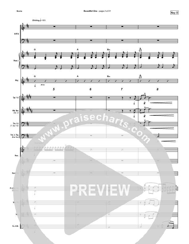 Beautiful One Conductor's Score (Tim Hughes)