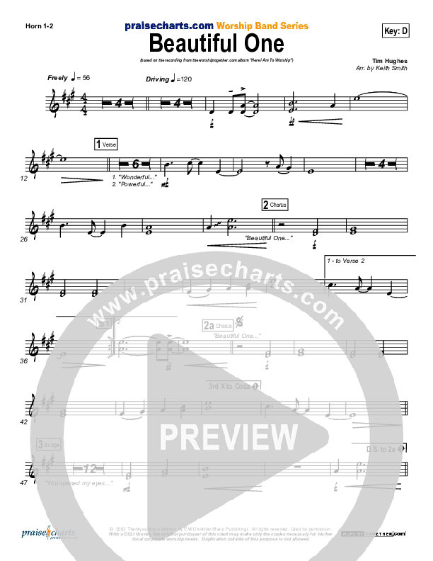 Beautiful One French Horn 1/2 (Tim Hughes)