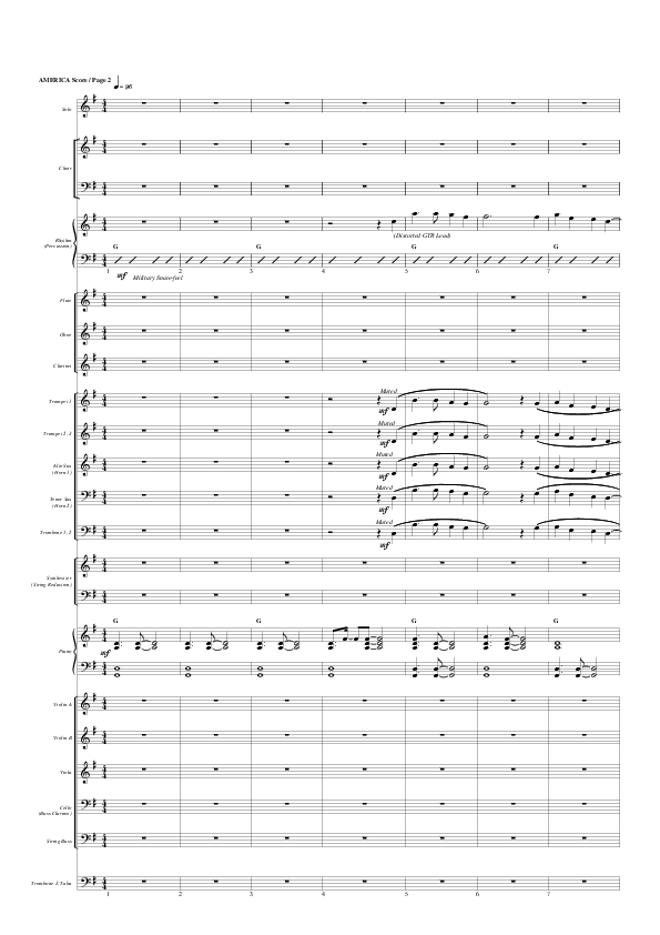 America Conductor's Score (G3 Worship)