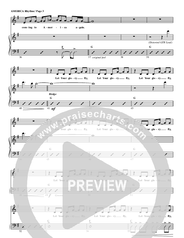 America Rhythm Chart (G3 Worship)