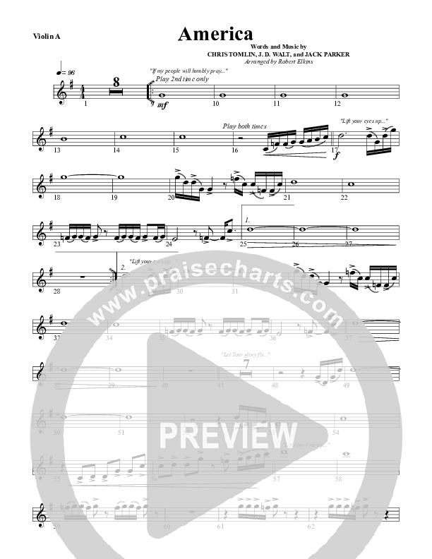 America Violins (G3 Worship)