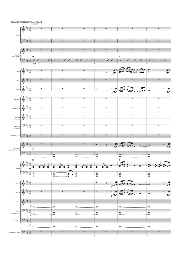 Because We Believe Conductor's Score (G3 Worship)