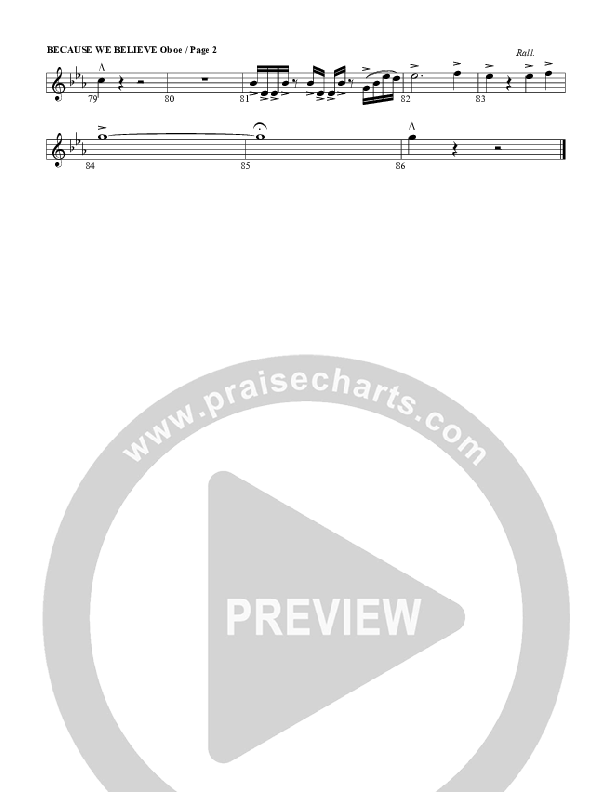 Because We Believe Oboe (G3 Worship)