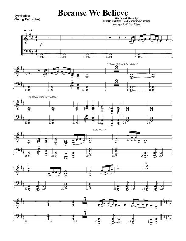 Because We Believe Synth Strings (G3 Worship)