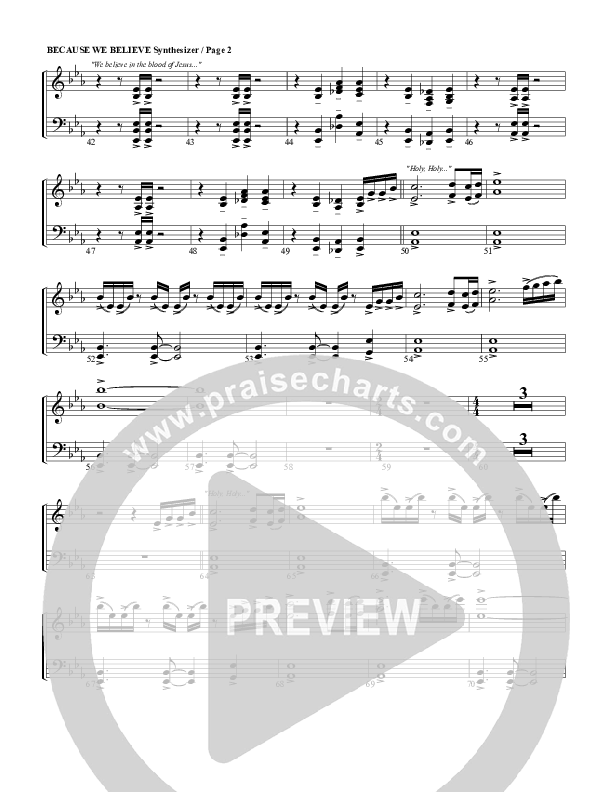 Because We Believe Synth Strings (G3 Worship)