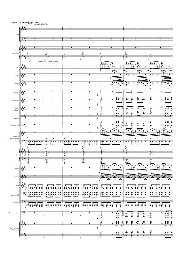 God Of Our Fathers Conductor's Score (G3 Worship)