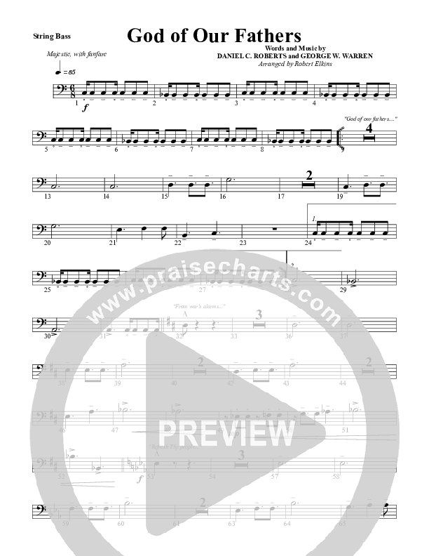 God Of Our Fathers Double Bass (G3 Worship)