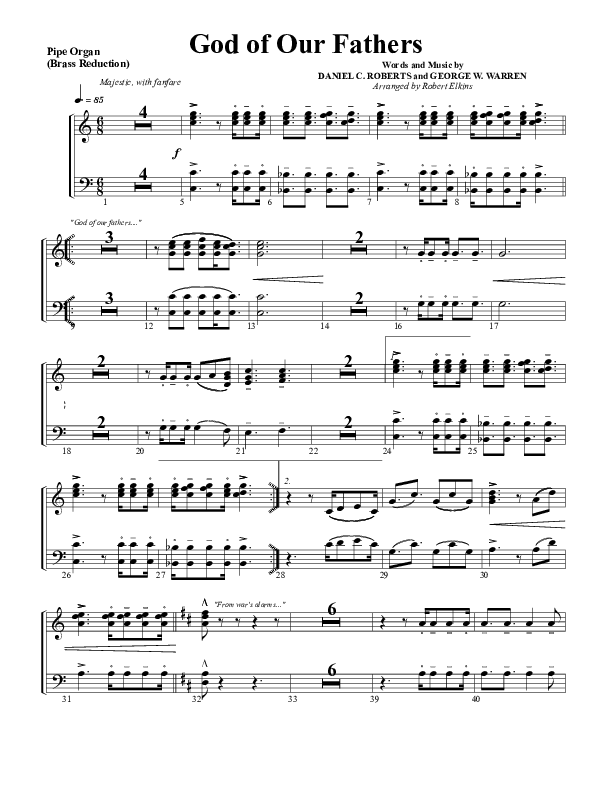 God Of Our Fathers Synth Brass (G3 Worship)