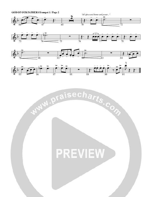 God Of Our Fathers Trumpet 1 (G3 Worship)