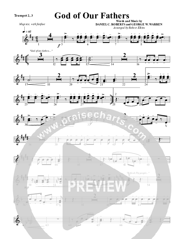 God Of Our Fathers Trumpet 2/3 (G3 Worship)