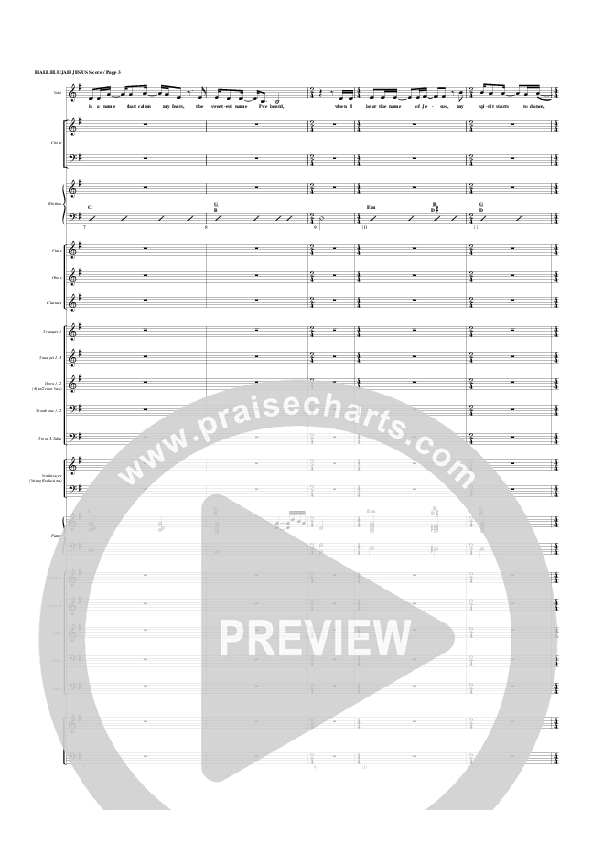 Hallelujah Jesus Conductor's Score (G3 Worship)
