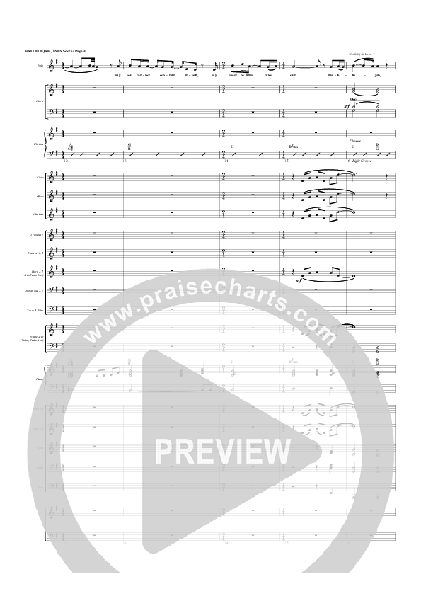 Hallelujah Jesus Conductor's Score (G3 Worship)