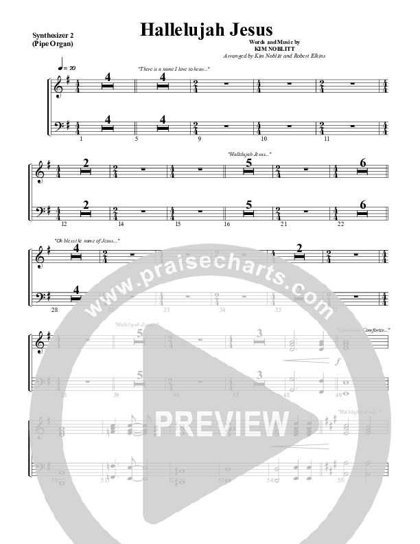 Hallelujah Jesus Synth (G3 Worship)