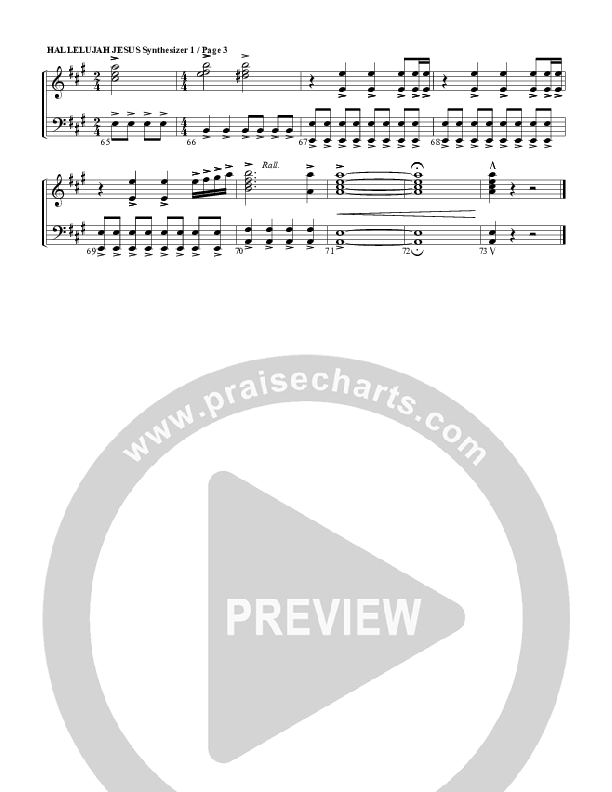 Hallelujah Jesus Synth Strings (G3 Worship)