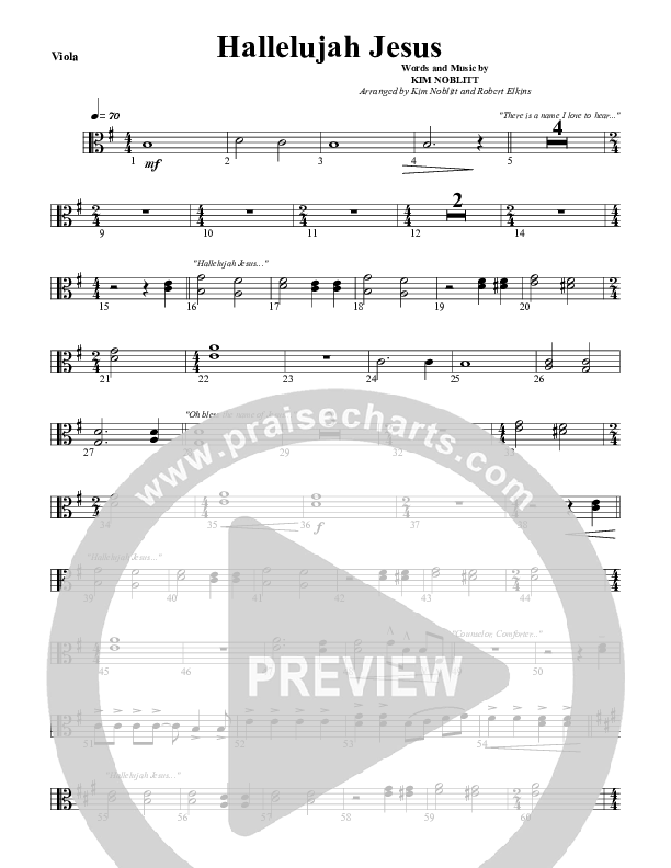 Hallelujah Jesus Viola (G3 Worship)