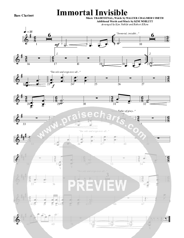 Immortal Invisible Bass Clarinet (G3 Worship)