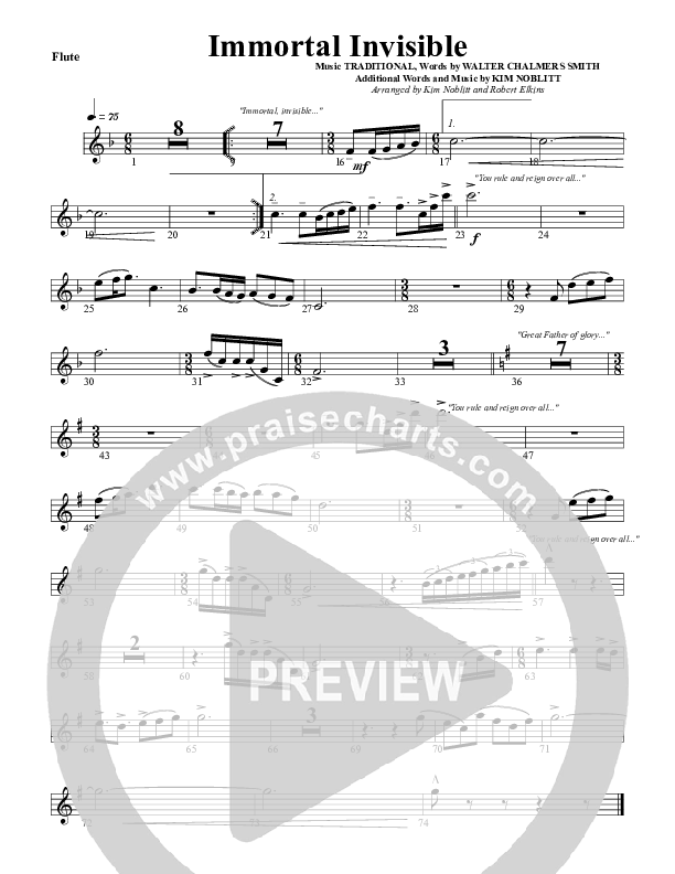 Immortal Invisible Flute (G3 Worship)