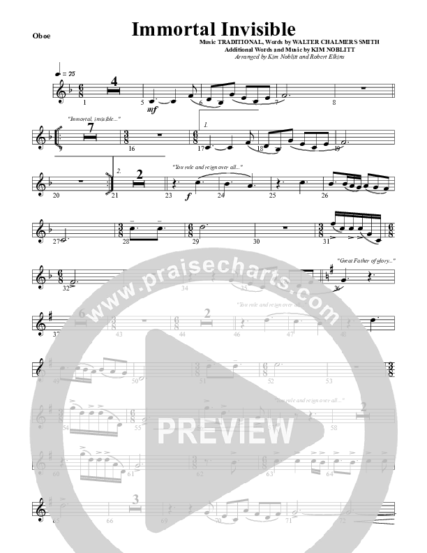 Immortal Invisible Oboe (G3 Worship)