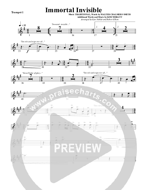 Immortal Invisible Trumpet 1 (G3 Worship)