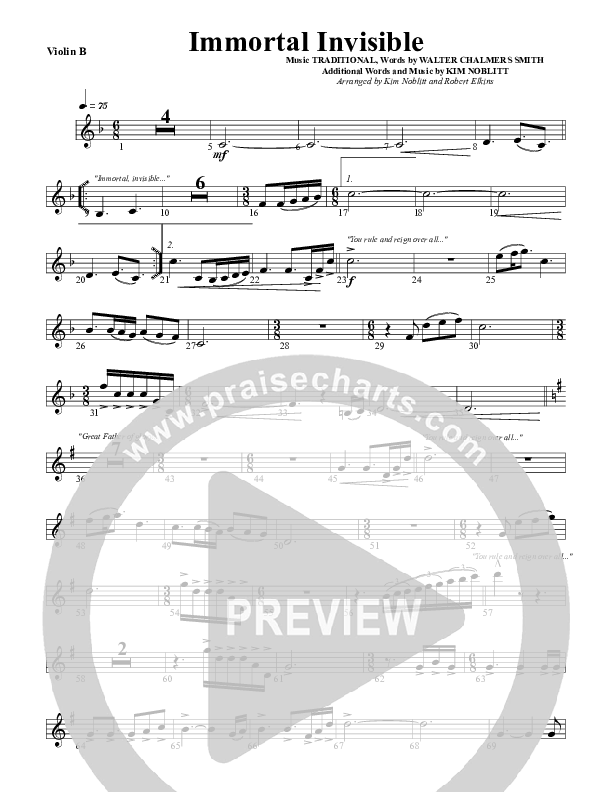 Immortal Invisible Violin 2 (G3 Worship)