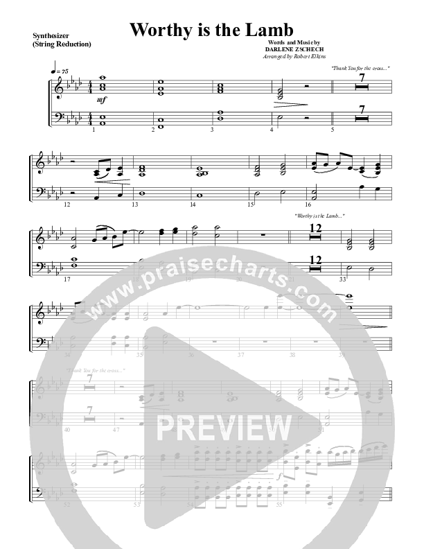 Worthy Is The Lamb Synth Strings (G3 Worship)