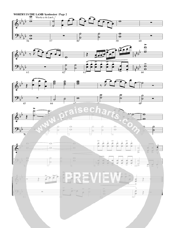 Worthy Is The Lamb Synth Strings (G3 Worship)