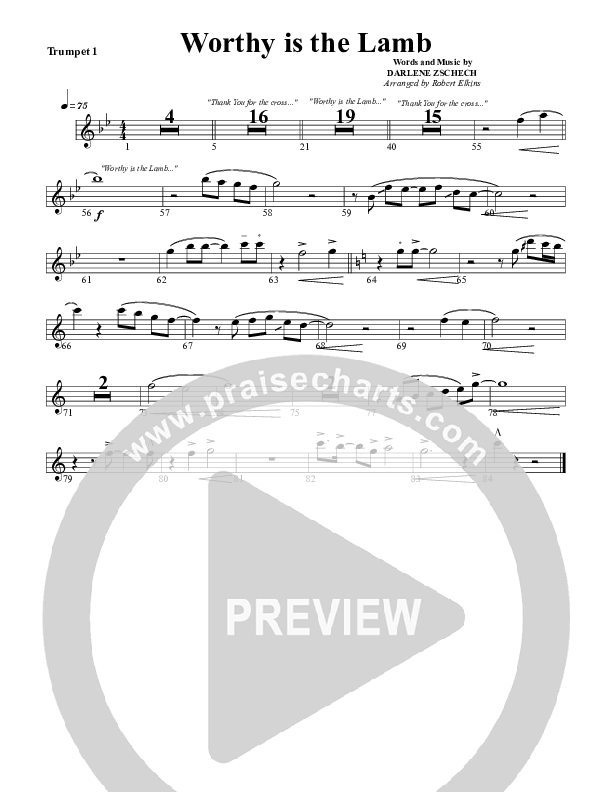 Worthy Is The Lamb Trumpet 1 (G3 Worship)