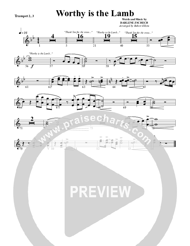 Worthy Is The Lamb Trumpet 2/3 (G3 Worship)