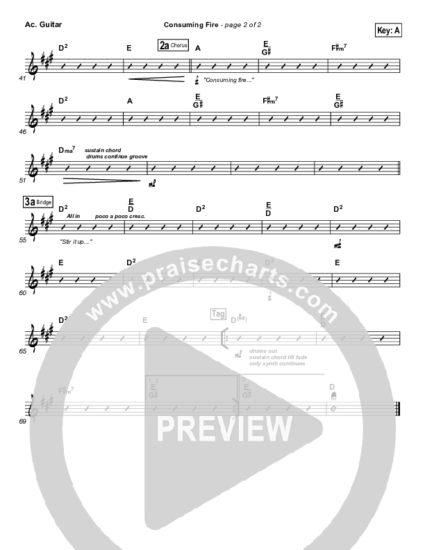 Consuming Fire Acoustic Guitar (Tim Hughes)