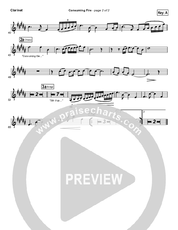 Consuming Fire Clarinet (Tim Hughes)